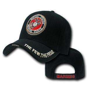 Black United States US Marines Corps USMC Marine Baseball Ball Cap Hat 