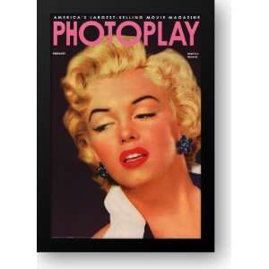  Marilyn Monroe   Photoplay Magazine Cover 28x40 Framed Art 