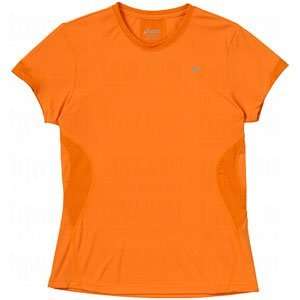  Asics Ladies Hydrology Mesh Knit T Shirts Orange Peel X 