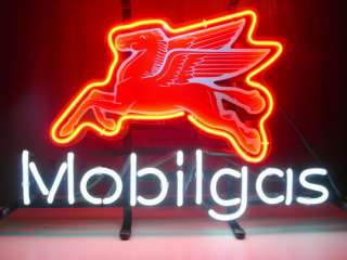   Neon Light Sign Gift Beer Bar Pub Sign Mobil gas Neon Sign N08  