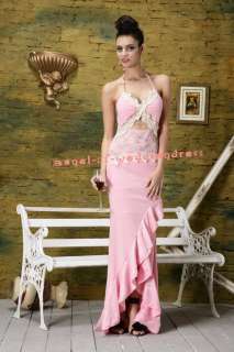 Pink Lace Gown Prom Party Evening Dress 21257 Sz 8 10  