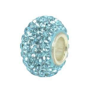  Swarovski Crystal Charm   Light Blue Jewelry