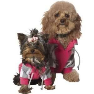  Medium Pink/Gray MVP Athletic Dog Jacket