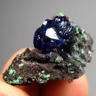   azurite in deep blue color vitreous luster location anhui china weight