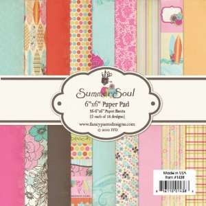  Summer Soul 6X6 Paper Pad (Fancy Pants): Home & Kitchen