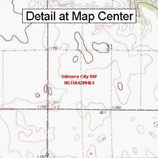  Topographic Quadrangle Map   Gilmore City SW, Iowa (Folded/Waterproof