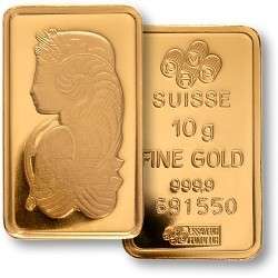 Swiss PAMP 10 Gram Gold Bar  
