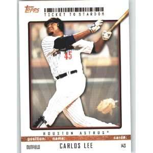 2009 Topps Ticket to Stardom #143 Carlos Lee   Houston Astros 