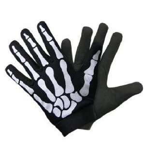  New UNIK Leather Skeleton Bone Gloves Xs 