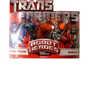    Transformers Robot Heroes Optimus Prime & Unicron Toys & Games