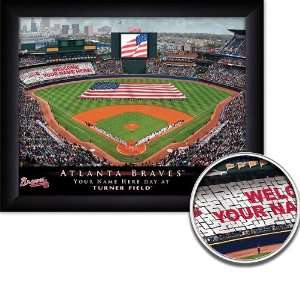 Atlanta Braves Personalized Stadium Print  Sports 