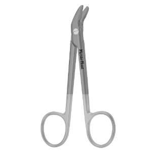 Wire Cutting Scissors, 4 3/4 (12.1 cm), angled, one serrated blade 