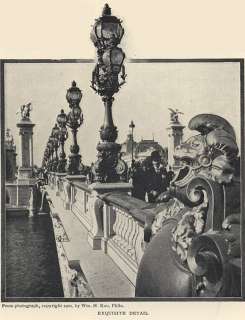 Rare PARIS France Universelle EXPOSITION Art Nouveau  