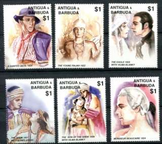 ANTIGUA 2001 RUDOLPH VALENTINO LEGEND OF SILENT MOVIES MINT COMPLETE 