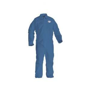Kleenguard A65 Flame Resistant Fabric Coverall, Disposable, Blue, 3X 