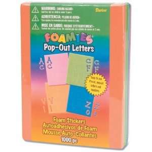   1058 1 3 Foam Pop Out Letter Stickers 16 Sheets/Pkg Toys & Games