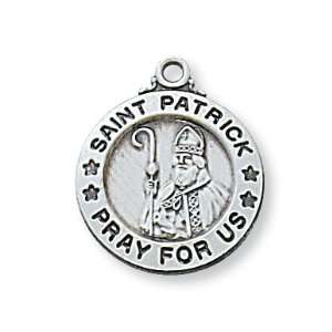  Sterling Silver Catholic Saint Patrick Patron Saint Medal 