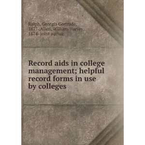  college management; helpful record forms in use by colleges Georgia 