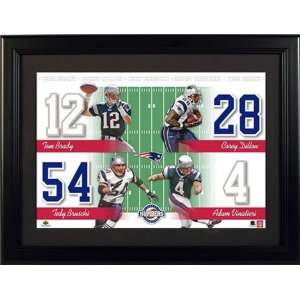  New England Patriots Team Unsigned Jersey Numbers Piece 