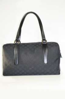  Gucci Handbags Black Nylon and Leather 257288 Clothing