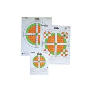 Champion Scorekeeper Paper Target Fluorescent Orange Green Bull 50yd 