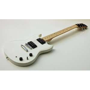  NEW CALI COOL WHITE ELECTRIC GUITAR w BUCKERS & STAND 