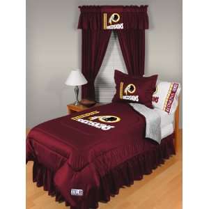 Washington Redskins NFL Locker Room Jersey Mesh Bed Set   Queen