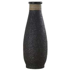  PoliVaz DV RICEHUSK BOT M BK Ubud Rice Husk Floor Vase 
