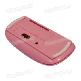   New Ultra Thin Wireless Mouse Optical 2.4GHz Mice For PC laptop pink