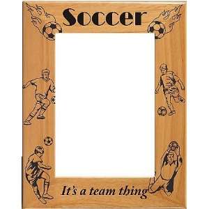  Laser Engraved Male Soccer Picture Frame
