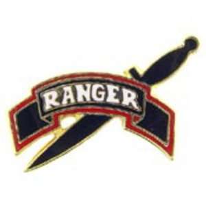  U.S. Army Ranger Tab with Knife Pin 1 Arts, Crafts 