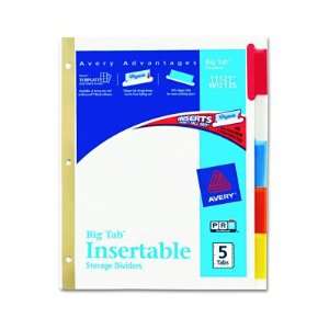  Avery 11121 Worksaver Big Tab Dividers with Multicolor 