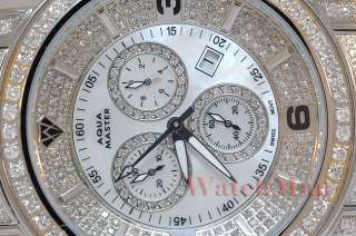 Aqua Master Mens Power Diamond Watch 11.60ct W104 1  