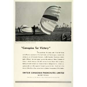  1942 Ad Switlik Canadian Parachutes Limited Montreal 