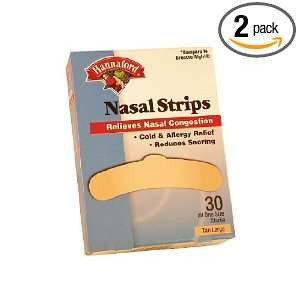  (60 Nasal Strips) Drug Free Large Tan Original Compare to 