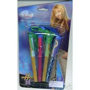  Hannah Montana Clip Pen with Rope    4 Pack Toys & Games