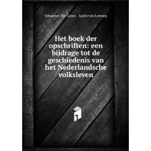   volksleven Jacob van Lennep Johannes Ter Gouw   Books