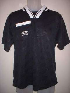 Referee Football Soccer Short Sleeved Shirt Jersey Umbro NEW XL 42 