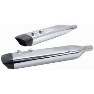 Cycle SPO Slip On Performance Mufflers with Xylan Black Billet End 