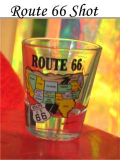 Bar Drink Shot Glass Route 66 American Classic Shooter Shot Glass 