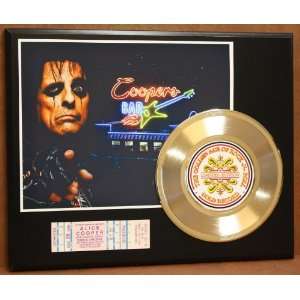  Alice Cooper 24kt Gold Record Concert Ticket Series LTD 