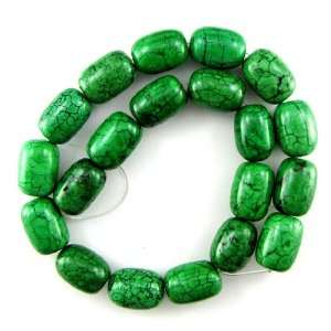  20mm dark green turquoise nugget beads 16 strand