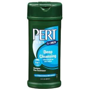 Pert Plus for Men Deep Cleansing 2 in 1 Shampoo Plus Conditioner 12 Oz 