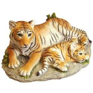  Tiger and Baby Tiger Sculpture