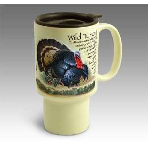  Wild Turkey Stoneware Travel Mug