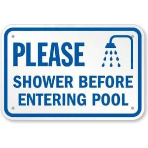  Please Shower Before Entering Pool (with Graphic) Diamond 