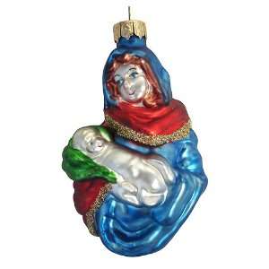  Religious Holy Family Mary & Baby Jesus Glass Christmas 
