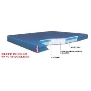   chiropractic designed mattress offers 8 inches of beaded fiber at the