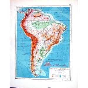   Johnston Antique Map 1898 Colombia Ecuador Galapagos
