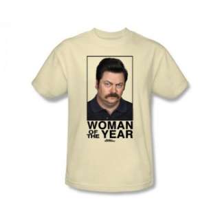   & Recreation Ron Swanson Woman Of The Year NBC TV Show T Shirt Tee